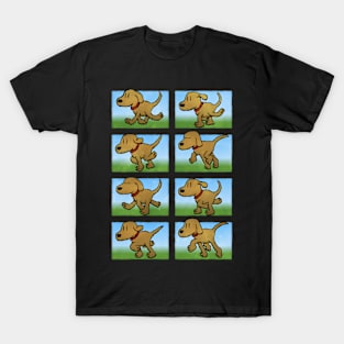 Walking cartoon dog T-Shirt